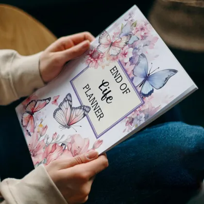 Wholesale Butterfly Floral Print End-of-life Planner Notebook