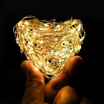 DC5V USB 5m 50LED Silvery Copper Wire String Lights for Christmas and Halloween Decorations