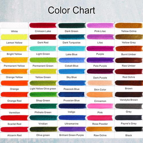 72 warna set kotak kaleng cat air padat