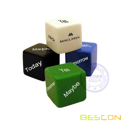 Fashion Colorful Custom Printing Decision Maker Dice