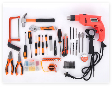 Cordless Impact Drill Kit with Lithium Battery and Electric Drill Set