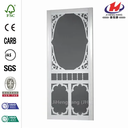 Vinyl White Carolina Screen Door