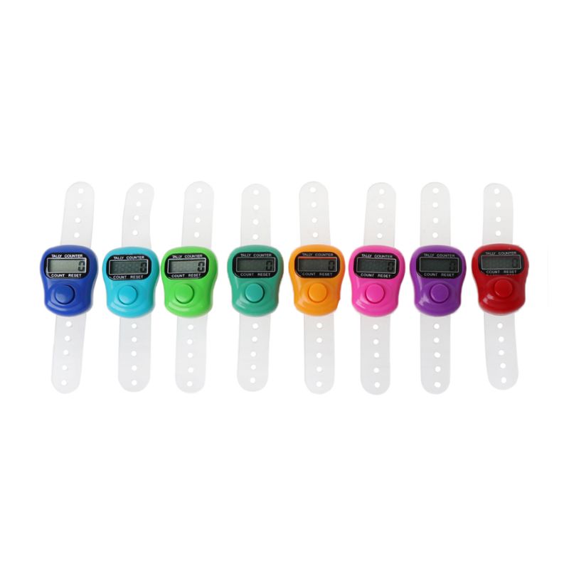 Mini Stitch Marker And Row Finger Counter LCD Electronic Digital Tally Counter For Sewing Knitting Weave Tool Finger Counter