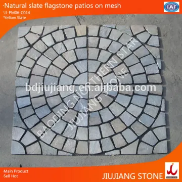 natural slate flagstone on mesh