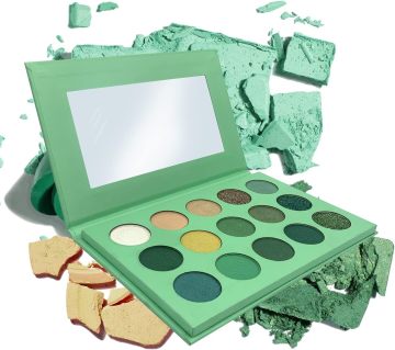 Groothandel veganistisch oogschaduwpalet: private label pigment make -up square glans leveranciers