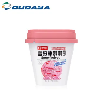 disposable yogurt cup ice cream cups with lid