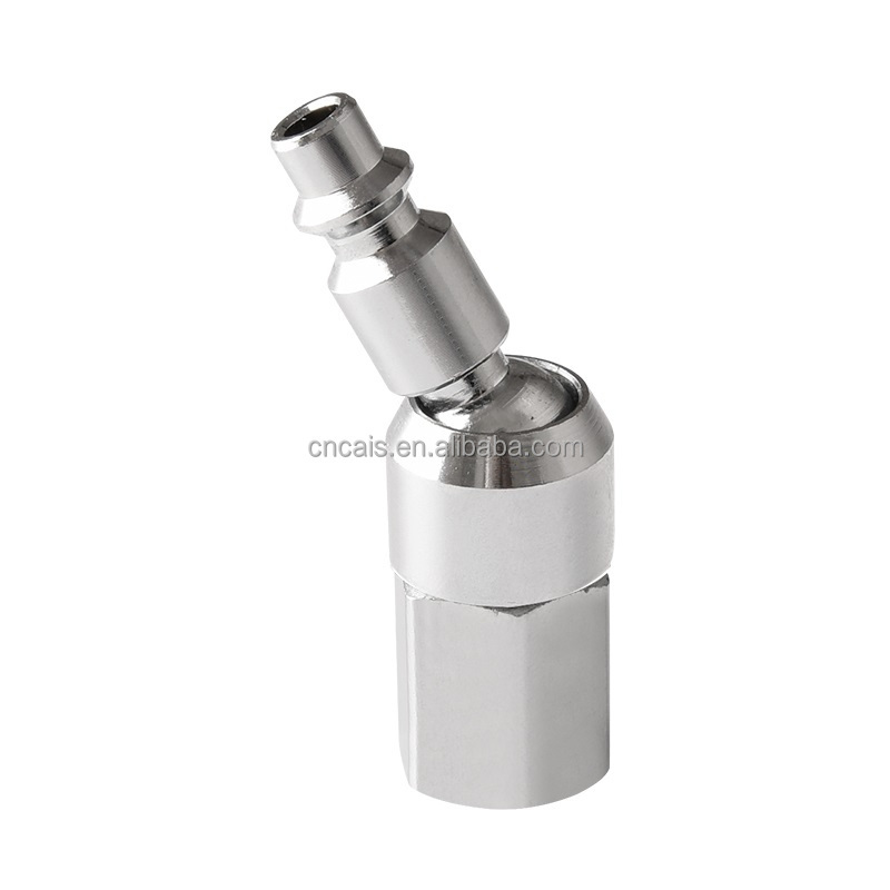 EURO Type Quick Coupler: 1/4 Inch Universal Movable Connector Joint for Carbon Steel Air Hoses