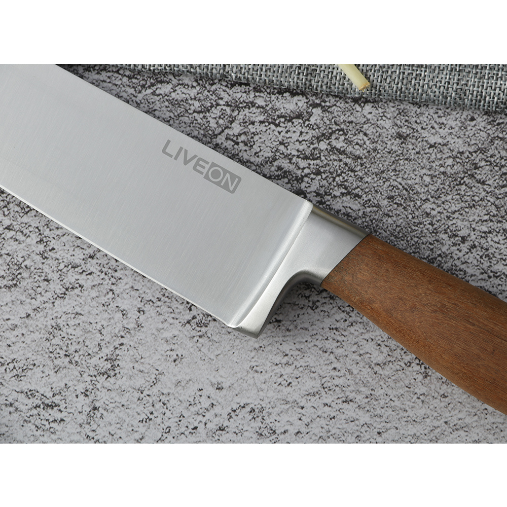 CUCHILLO DE 8 PULGADAS CON MANGO DE NUECES