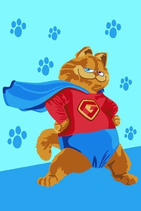 40*50cm strong Superman art animal DIY Painting by numbers for Children play