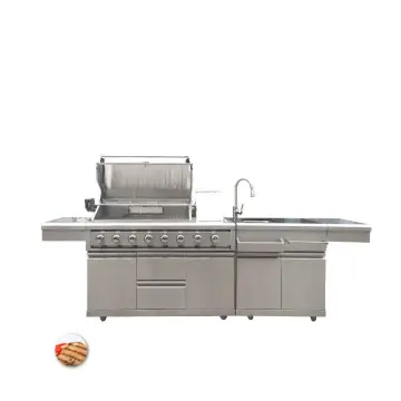 Cheap Price Modern Outdoor Kitchen Gas Grill Stainless Steel Set Outdoor Mobile Home Kitchen Cabinets