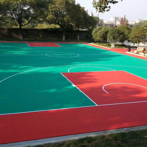 Sistemas de baloncesto al aire libre barato PP Pisos PP Tile