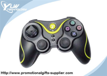Yellow And Black Color Ps3 Controller Joystick With 6 Axis Sensor / 3d Mushroom Head