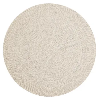 white indoor outdoor round rug carpet
