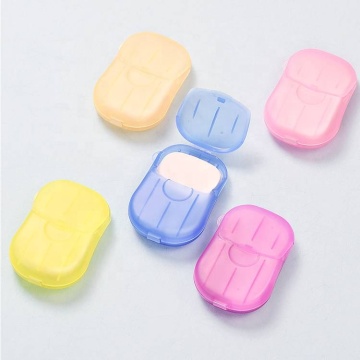 Hot Selling 20pcs Portable Mini Outdoor Travel Soap Paper