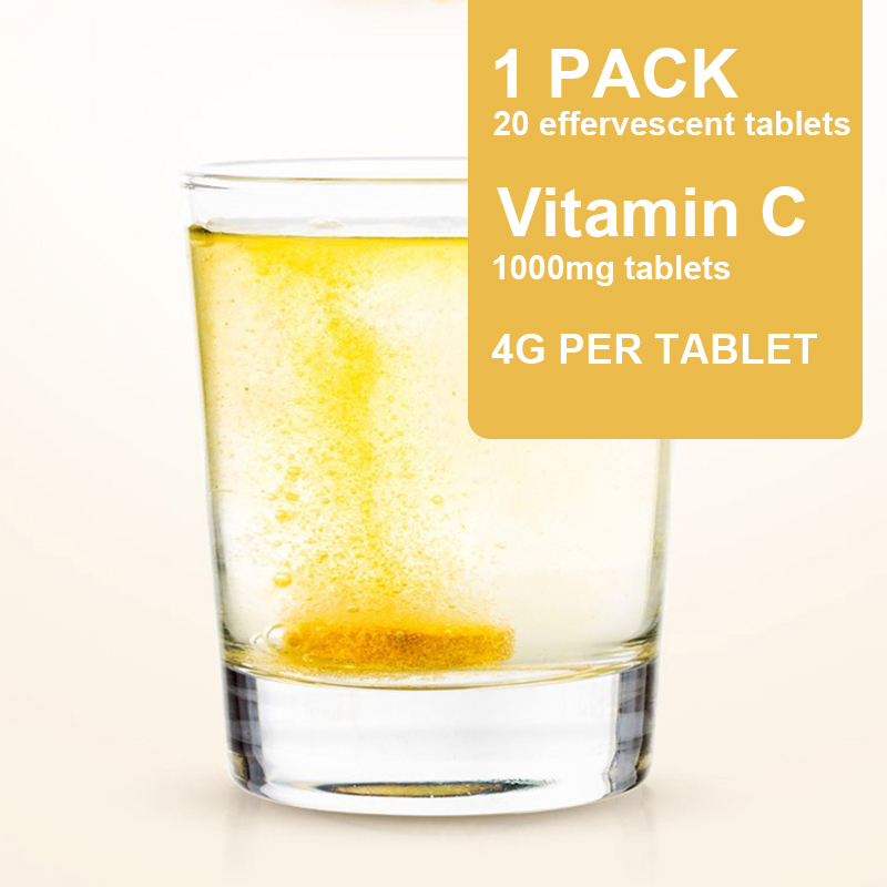 OEM Service Custom Orange Flavor Calcium Vitamin C Effervescent Tablet For Immunity Private Label