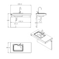 Lavello da cucina senza barriera portatile per disabili