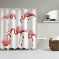 Flamingo Waterproof Shower Curtain Animal Bird Bathroom Decor