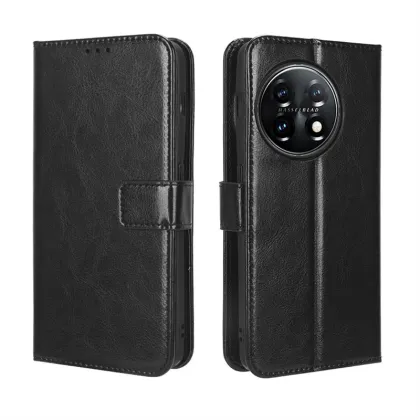 Crazy Horse PU Leather Wallet Flip Case for OnePlus Phones