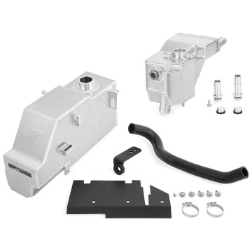 Coolant Overflow Tank Aluminum Degas Tank Kit for 2011-2019 Fo-rd 6.7L Powerstroke