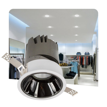 Aluminum body recessed ceiling spotlight cob led downlight