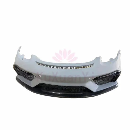 High Quality Factory Direct Sales A Style Semi Carbon Fiber Front Bumper for Porsche Cayman 981 Body Kit
