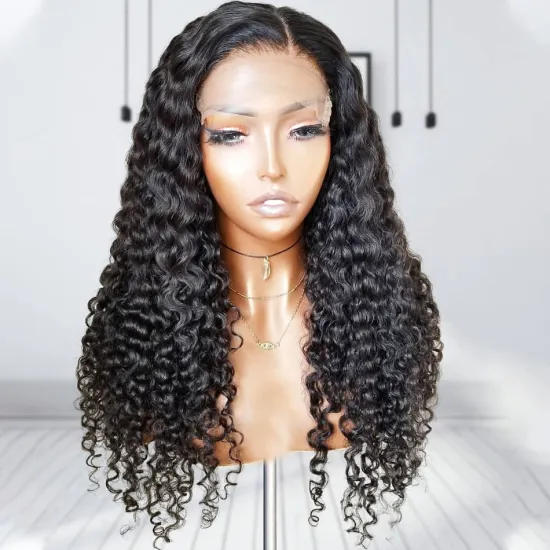 Cheap Wholesale Lace Closure Wig Vendor Afro Kinky Curly Raw Brazilian 100% Virgin Human Hair Hd Full Lace Front Human Hair Wig
