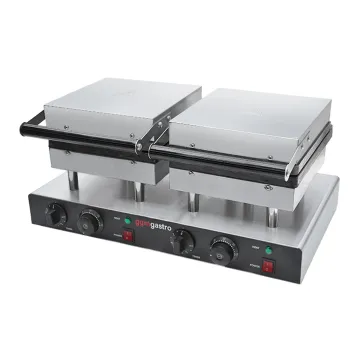 Industrial Automatic Gas 2 PCS Fish Waffle-Iron Cake Making Machine