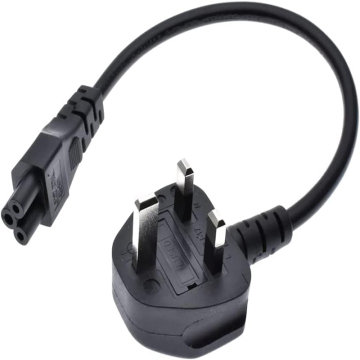 3Pin Lead C5 Plug UK Power Cord 220V BS1363 for Laptop Computer