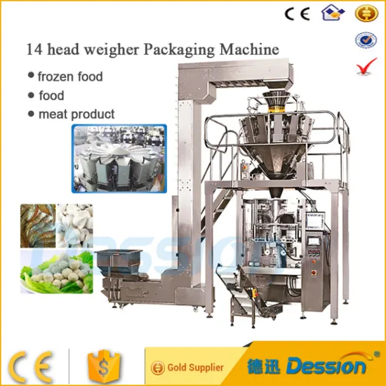 frozen food packaging machine& multihead combination weigher