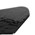Personalisierte unregelmäßige schwarze Beton -Couchtisch