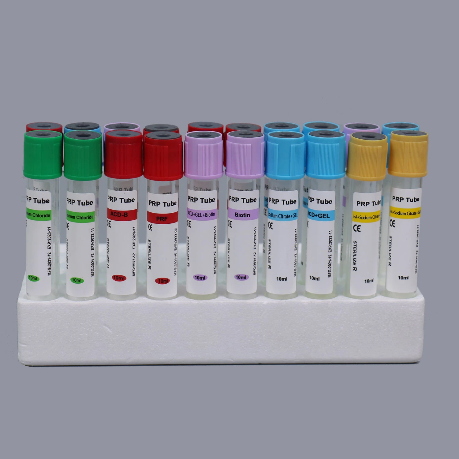 Tube PrP EDTA ha biotine citrate de sodium