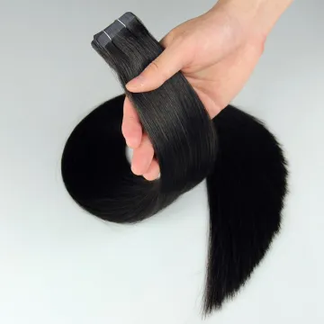 Unprocessed Brazilian Cuticle Aligned Virgin Hair Straight Tape In Hair Extensions Human Double Drawn Brazilian Raw Hair Vendors