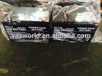 12V12AH lead acid AGM batteries for UPS