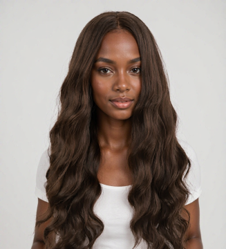 Natural Straight Long Human Hair Wig For Women