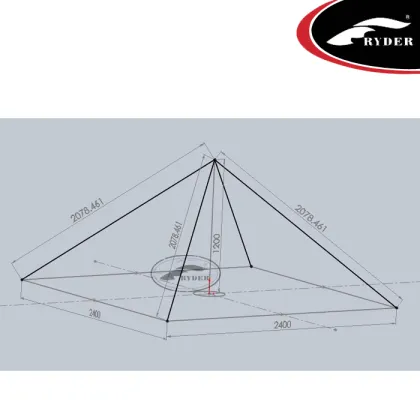 3 Season Waterproof Mountaineering Tent with Hiking Poles