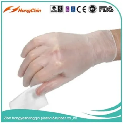 No sterile and no powder medical examination gloves