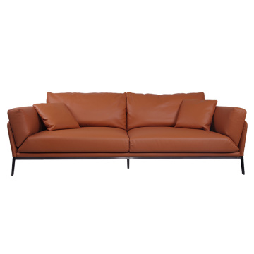 2020 thiết kế mới sofa da màu nâu