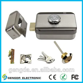 Double/single head electric deadbolt lock