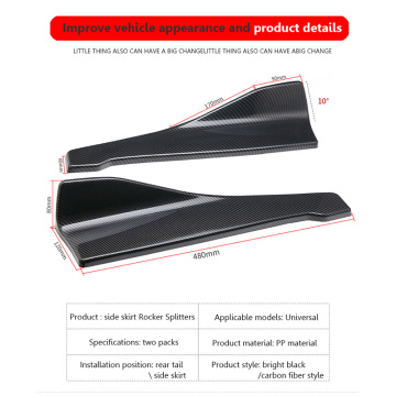 Car Bumper Spoiler Rear Lip Kit