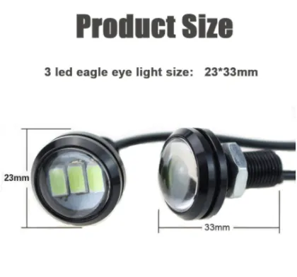 UNJOYLIOD 5630 3SMD Car Auto LED Eagle Eye Lights