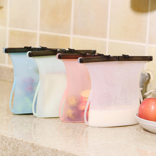 Bolsas de silicona reutilizables para almacenamiento de alimentos bolsas de silicona para emparedados