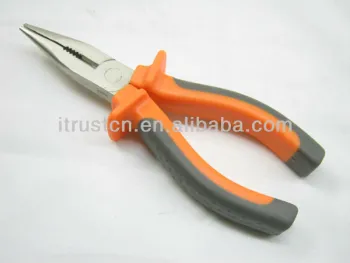 Long Nose Plier European Type TPR Heavy Duty Handle PL1216