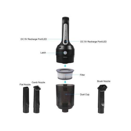 Mini Handheld Vacuum Rechargeable Portable para sa Kotse