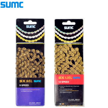 SUMC EL Bicycle Chain: Lightweight MTB Chain for X8, X9, X10, X11, X12 with Missing Link Compatibility