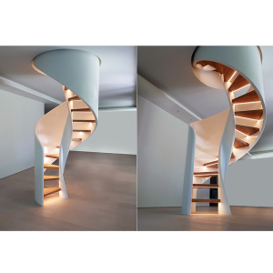 Durable Metal Spiral Staircase with Luxury Style