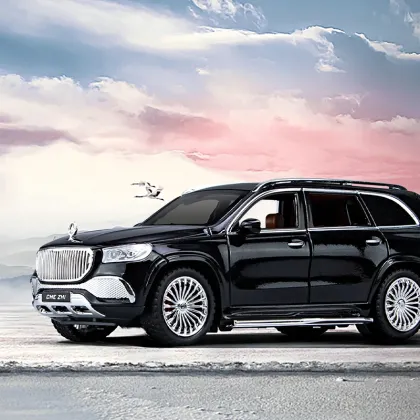 1:24 Scale Benz Maybach GLS600 Alloy Diecast Car Model with Sound and Light Features