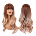 Perucas femininas de cabelo sintético natural Loose Wave Ombre