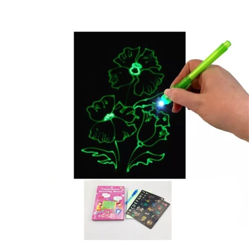 Divertido tablero de dibujo fluorescente tamaño A5