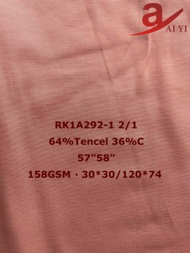 Eco-Friendly Twill Tencel Cotton Fabric for Sustainable Fashion