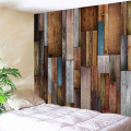 Vintage planken wandtapijt muur opknoping verticale gestreepte houten plank wandtapijt voor woonkamer slaapkamer slaapzaal Home Decor